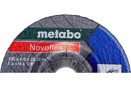 Диск шлифовальный Novoflex по металлу (125x22,2х6 мм) Metabo 616462000