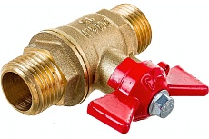 Шаровой для воды Valfex 1/2&quot; НР/НР ручка-бабочка, латунный 11Б27фт1М VF.219.LB1.012.Bir