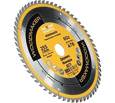 Диск пильный по дереву Woodmaker 255x30/25.4 мм, Z=60 ATB Diamond Industrial DIDD255Z60