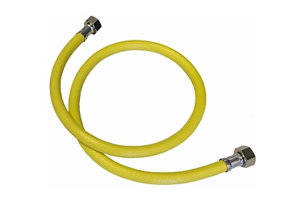 Подводка для газа СТМ ГАЗ ПВХ, 1/2", гайка-гайка, 150 см CGVF1215