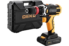 Аккумуляторная дрель-шуруповерт Deko DKCD20FU-Li SET со съемным патроном в кейсе, оснастка 13 шт 3 063-4177