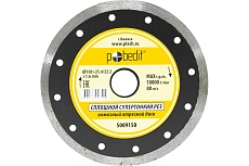 Диск отрезной алмазный сплошной, супертонкий, влажный рез, 150х1.6х25.4/22.2 мм Pobedit 5009150
