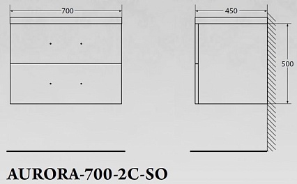 Тумба с раковиной BelBagno Aurora 70 см Rovere Nebrasca Nature