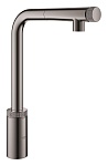 Смеситель для кухни Grohe Minta 31613A00 с вытяжным изливом, темный графит глянец