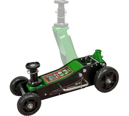Домкрат подкатной гидравлический Rockforce 2,5т (h min 155мм, h max 665мм) RF-T830023(58816)