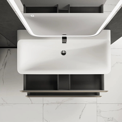Тумба с раковиной AQUAme S4 100 см