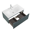 Тумба с раковиной BelBagno Uno 80 см 1 ящик, Голубой матовый