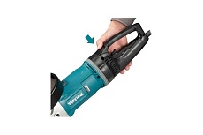 Угловая шлифовальная машина Makita 230 мм, 2800 Вт, 6600 об., AFT, D-обр. поворот. рукоятка, плавн. пуск, антивибр., поддержка об., расцепляющая муфта, тормоз дв., 6.3 кг GA9071X1
