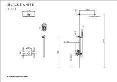 Душевой набор Black&White Gravity GH-9101-GM термостат, оружейная сталь