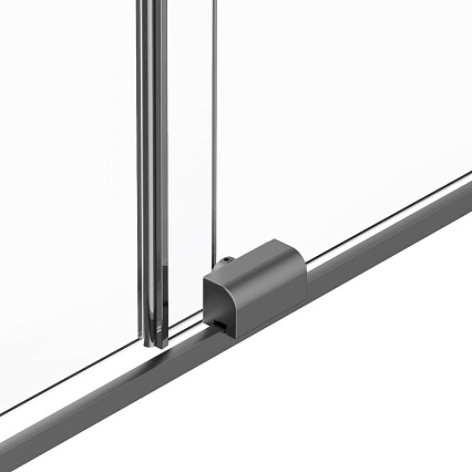 Душевая перегородка Vincea Walk-In VSW-1WSL120CLGM 120x200 вороненая сталь, прозрачное