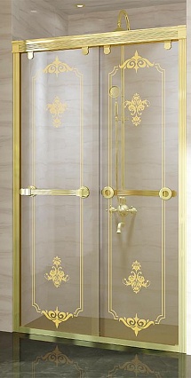 Душевая дверь Fra Grande 4-10-3-0-0-419 140x200 золото