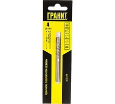 Сверло по бетону ударное (4х75/40 мм) Гранит 300475