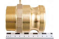 Камлок типа F (ниппель; наружная резьба BSP; 50 мм-2&quot;; латунь) TITAN LOCK TL200FBR