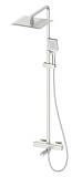 Душевая стойка Oliveeka D-Line OL-739901-BN с термостатом, никель матовый