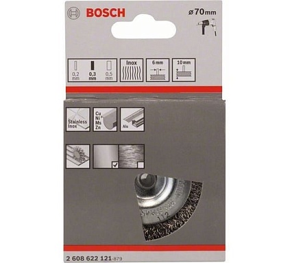 Щетка дисковая (70 мм; 6 мм) Bosch 2608622121