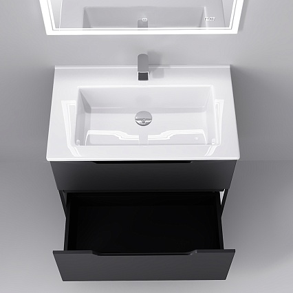 Мебель для ванной Jorno Slide 75 см антрацит