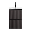 Тумба с раковиной BelBagno Uno-Mini 40 см Темно-серый матовый