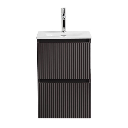 Тумба с раковиной BelBagno Uno-Mini 40 см Темно-серый матовый