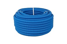 Труба гофрированная Hoobs d 27, 27x32, цвет синий, для труб Dn25, бухта 50 м HB-PEGF-2732BLU