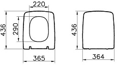 Крышка-сиденье для унитаза VitrA Metropole 122-003-009 с микролифтом