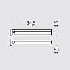 Полотенцедержатель Colombo Plus W4913.CR хром