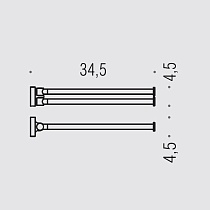 Полотенцедержатель Colombo Plus W4913.CR хром