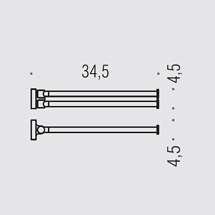 Полотенцедержатель Colombo Plus W4913.CR хром