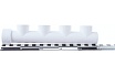 Коллектор Blue Ocean полипропиленовый 4 отвода - 32x25x4 PPRF/FCETA(W) -32х25х4