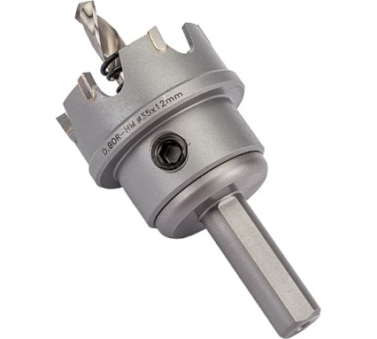 Коронка по металлу HM (35х12 мм; хвостовик 10 мм; комплект) D.BOR HS-HM-12-035-T