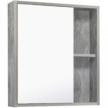 Зеркальный шкаф Руно Эко 60 см серый бетон, 00-00001186