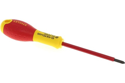 Диэлектрическая отвертка FATMAX 1000V PZ1х100 мм Stanley 0-65-418