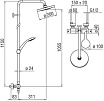 Душевая стойка Nobili Tago TG85330/33CR термостат