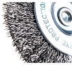 Дисковая гофрированная щетка АТАКА №082 5407506120 d 75 для дрели шестигранный хвостовик 22386