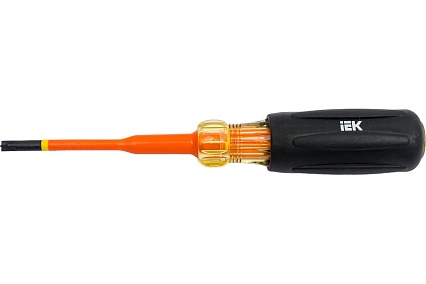 Отвертка IEK Arma2l 5 диэлектрическая slim pz/sl1x80 т3 A2L5-SC31-T3-ZS-10-080