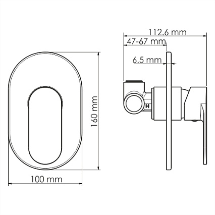 Смеситель для душа WasserKRAFT Mindel 8551 белый