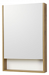 Зеркальный шкаф Акватон Сканди 55 см дуб рустикальный