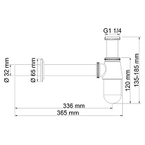 Сифон для раковины WasserKRAFT A071