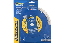 Диск алмазный отрезной BETON 230х22.2 мм, 2.6х10 мм KATANA KUBIS 07-04-1230