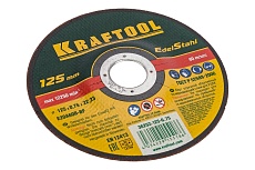 Отрезной абразивный круг Kraftool по нержавеющей стали для УШМ 125x0.75x22.23 мм 36252-125-0.75