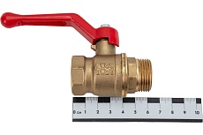 Латунный шаровой кран для воды Valfex OPTIMA 3/4&quot; ВР/НР ручка-рычаг 11Б27фт1М VF.215.L0R1.034.Bir