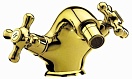 Смеситель для биде Cezares RETRO-C-BS1-03, донный клапан, золото