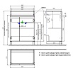 Тумба с раковиной Iddis Zodiac 60 см напольная с дверцами ZOD6CDFi95K, белый